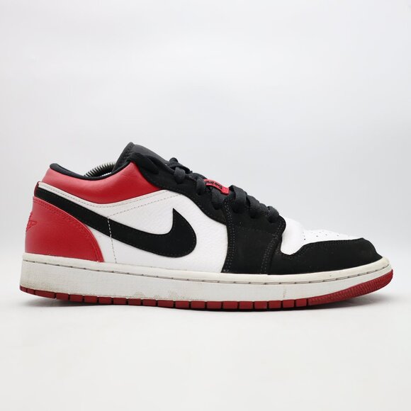 Nike Air Jordan 1 Retro Low Men\'s Size 10 Black Toe Athletic Sneakers 553558-116 main image 10